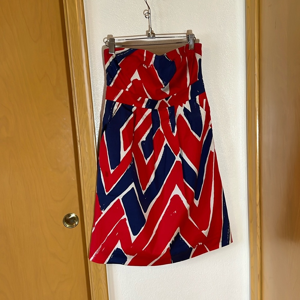 Red, white, and blue Anthropologie mini dress size 4